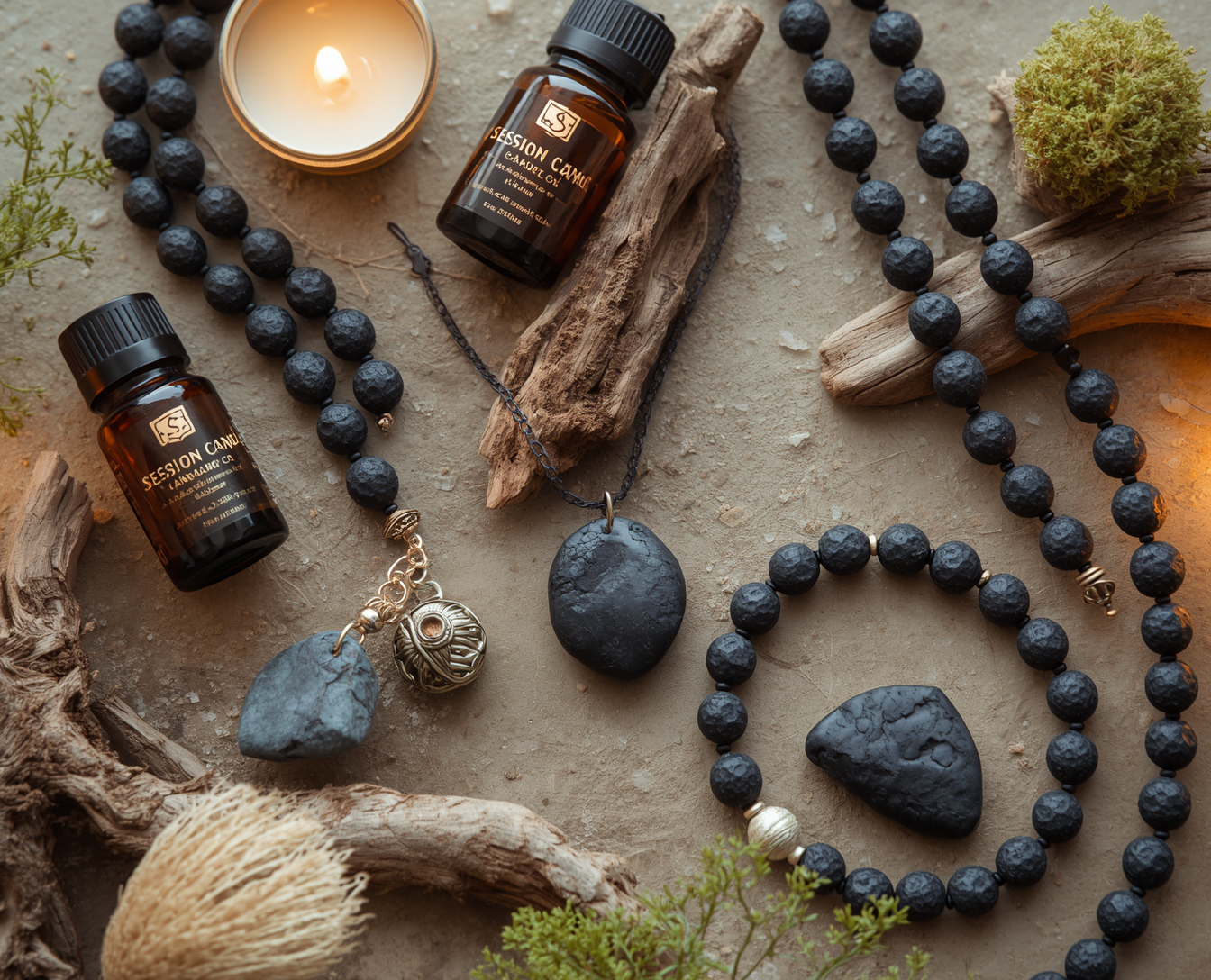Session Candle Co Aromatherapy Jewelry Collection